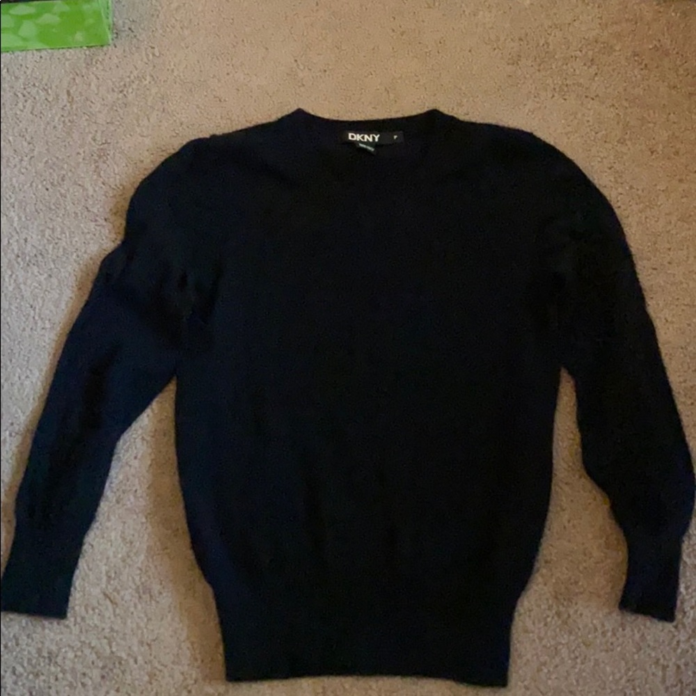 DKNY black cashmere sweater
